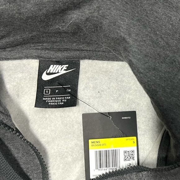Nike JDI Hoodie Jacket Full Zip Up Hoodie Men’s Size Small Gray - Picture 10 of 11